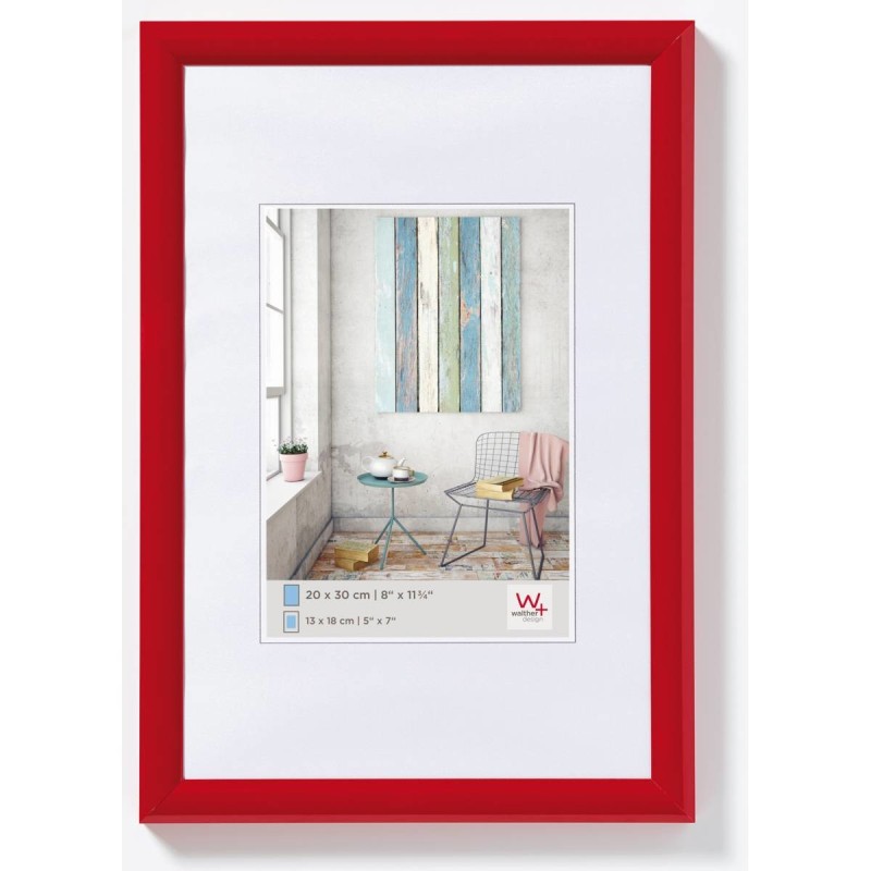 Walther Kunststoffrahmen KP015R Trendstyle 10x15cm rot